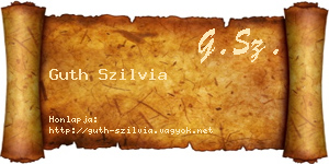 Guth Szilvia névjegykártya